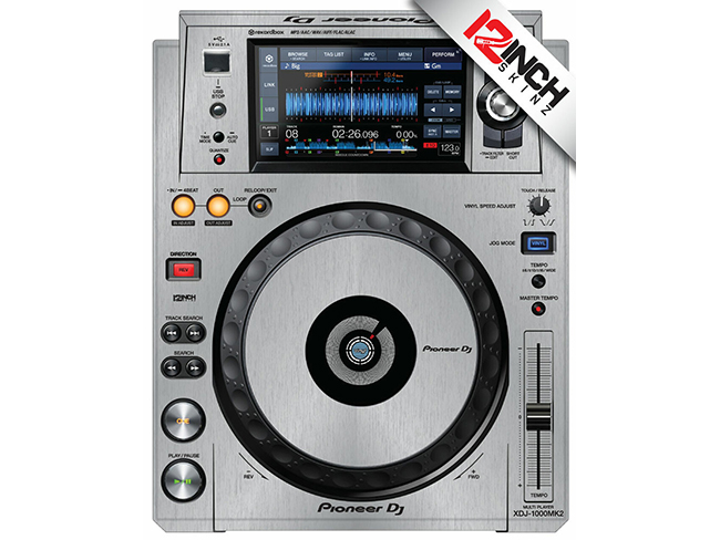 Pioneer DJ XDJ-1000 MK2 Skinz (PAIR) - Metallics