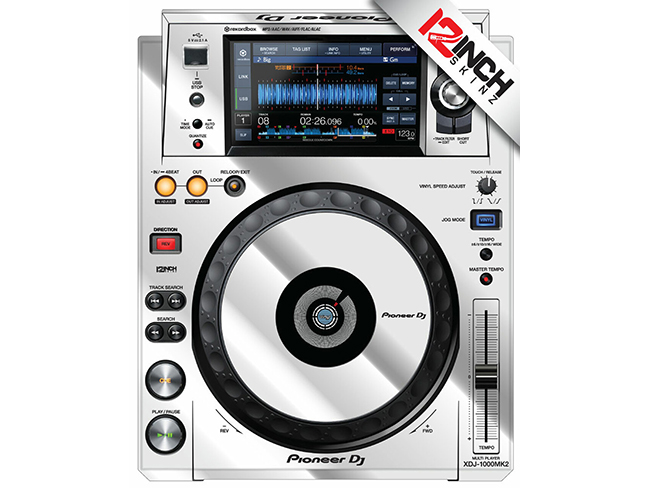 Pioneer DJ XDJ-1000 MK2 Skinz (PAIR) - Metallics