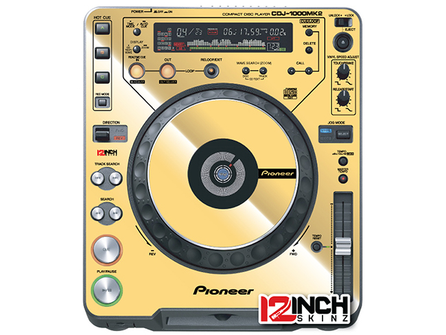 Pioneer DJ CDJ-1000MK2 Skinz (PAIR) - Metallics