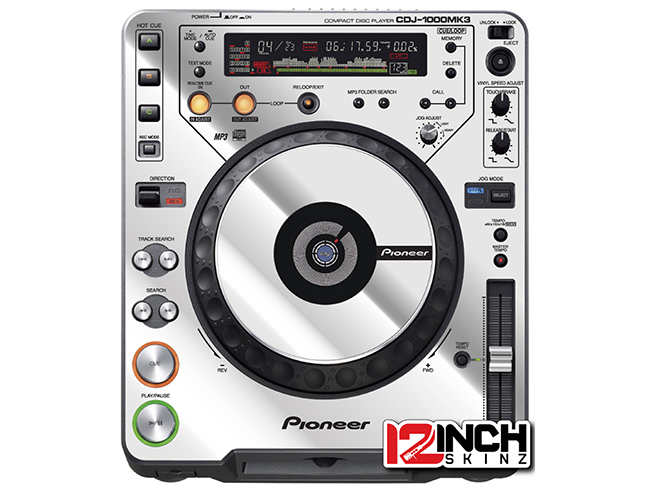 Pioneer DJ CDJ-1000MK3 Skinz (PAIR) - Metallics