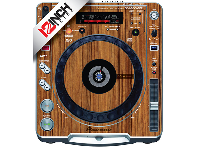 Pioneer DJ CDJ-800MK2 Skinz (PAIR) - Woodgrain (Hydro)