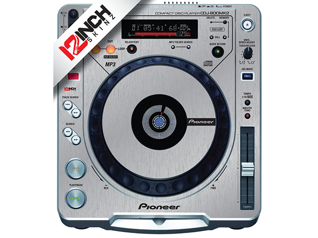 Pioneer DJ CDJ-800MK2 Skinz (PAIR) - Metallics